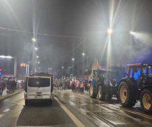 Protest rolników w Olsztynie 21 lutego. Co dzieje się w centrum?