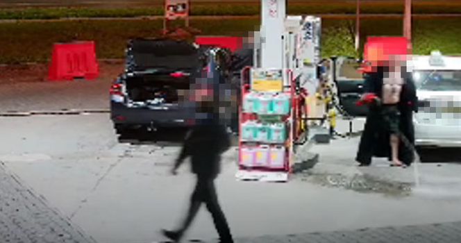 Pożar na stacji paliw