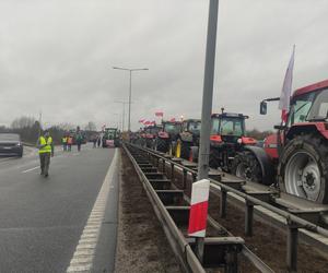 Protest rolników w Elblągu na S7