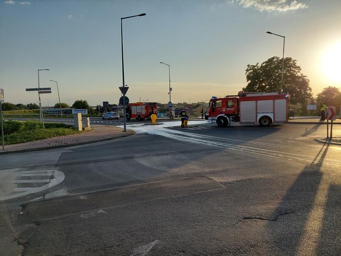 Pożar niopodal Targowiska w Starachowicach