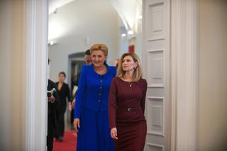 Spotkanie Agaty Dudy i Ołeny Zełenskiej z medykami