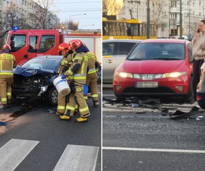 Autobus zderzył się z pojazdem wojskowym w Warszawie! Dwa wypadki na tym samym skrzyżowaniu