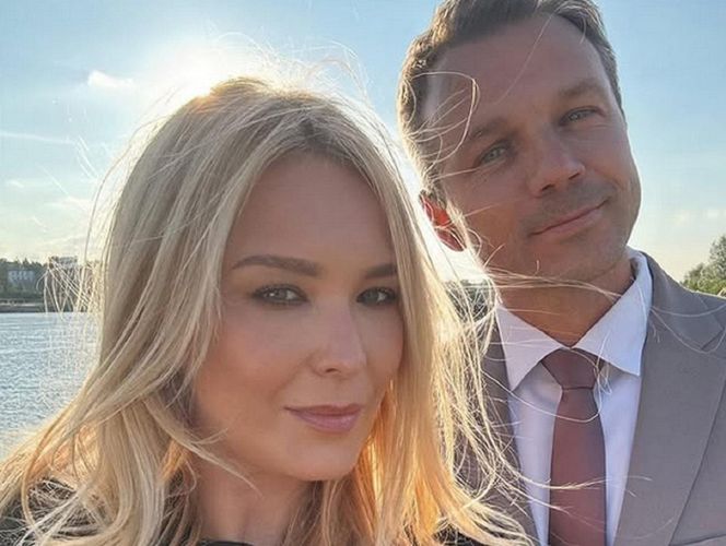 Barwy szczęścia. Karolina (Marta Dąbrowska), Bruno (Lesław Żurek)