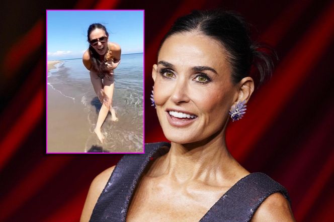 Demi Moore ma 62 lata i pokazała się w bikini! Opadną Wam szczęki