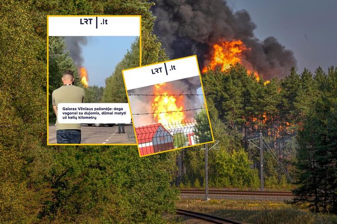 Pożar wagonów Orlenu