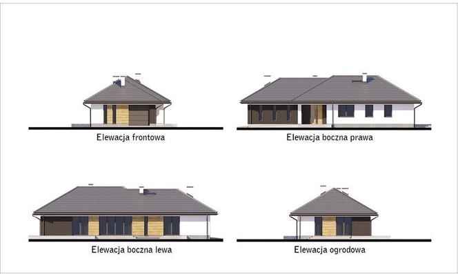 Projekt domu Zachodzące słońce z katalogu Muratora - wizualizacje, plany, rysunki, zdjęcia z budowy