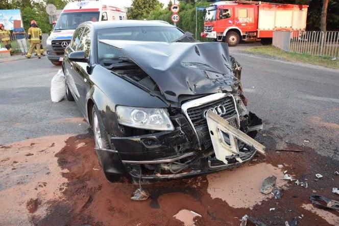 Wypadek na skrzyżowaniu Niedomickiej i Mroźnej w Tarnowie