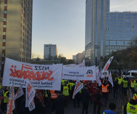 Protest w Katowicach. Związkowcy z siedmioma żądaniami