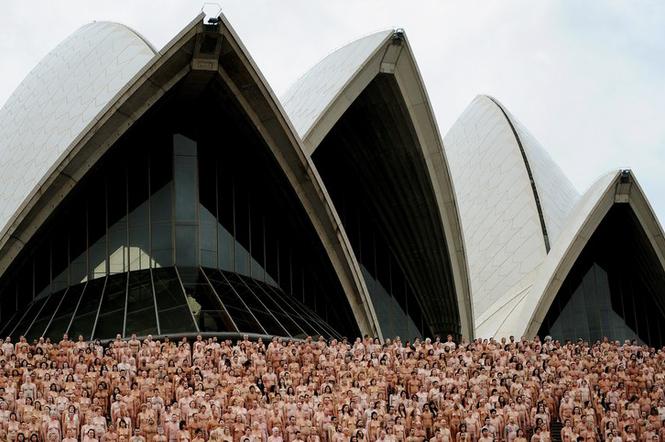 Golasy pozują przed operą w Sydney 