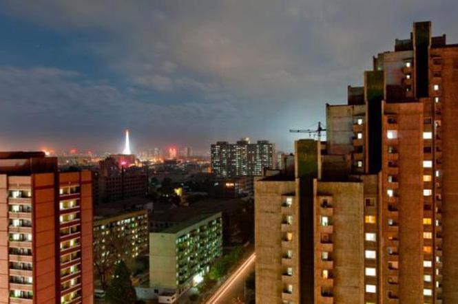 Korea Północna: osiedle mieszkaniowe w stolicy Pjongjang