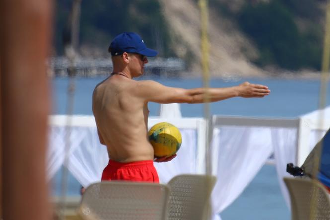 Marcin Moreczk jak  Adonis w Sopocie