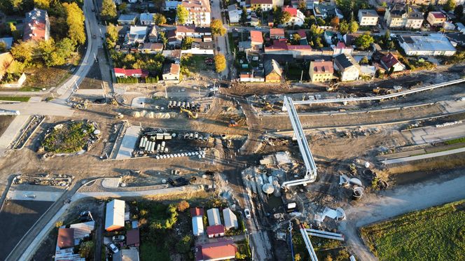 Przedłużenie ulicy Lubelskiego Lipca ‘80 widziane z góry! Tak wygląda ten plac budowy w Lublinie