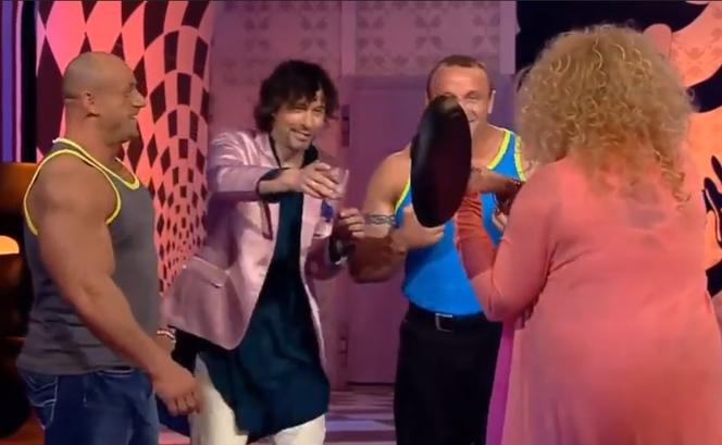 Burneika i Pudzianowski dali prezent Gessler