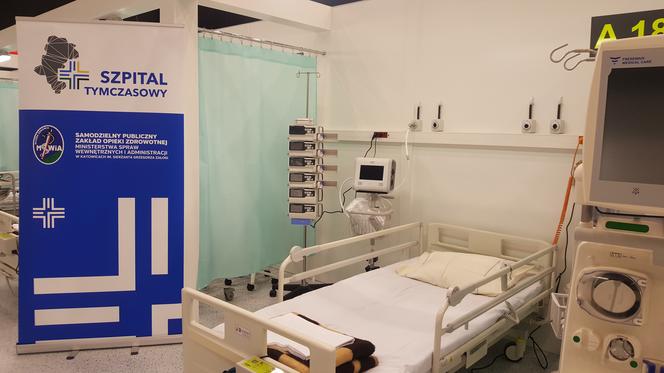 Szpital tymczasowy w Katowicach gotowy na przyjęcie pacjentów