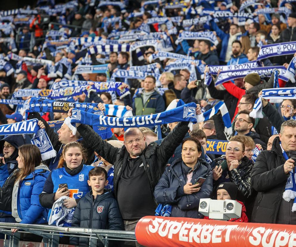 Lech Poznań zagrał ze Śląskiem Wrocław. Tak bawili się kibice