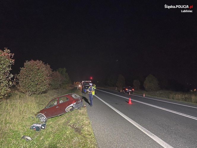 Groźny wypadek na DK46 pod Lubeckiem. 38-letni kierujący oplem trafił do szpitala