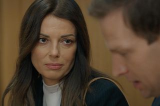 Barwy szczęścia, odcinek 3200: Łukasz (Michał Rolnicki), Kasia (Katarzyna Glinka) 