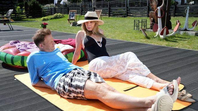 Barwy szczęścia odc. 3120. Łukasz (Michał Rolnicki), Agnieszka (Katarzyna Tlałka)