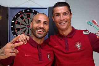 Ronaldo i Quaresma przed meczem z Walią