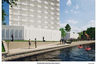 Wizualizacje przebudowy brzegów Parsęty w Kołobrzegu