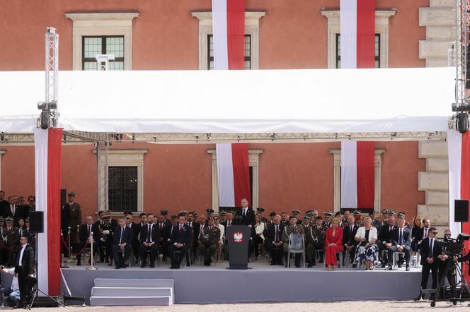 Uroczystości z okazji święta Konstytucji 3 Maja na Placu Zamkowym w Warszawie