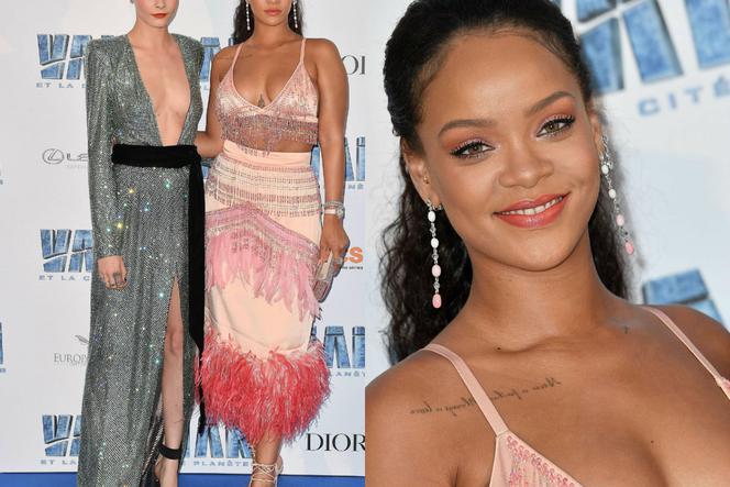 Rihanna i Cara Delevingne - premiera Valerian i Miasto Tysiąca Planet we Francji