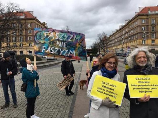 Protest przeciwko faszyzmowi i rasizmowi w Szczecinie