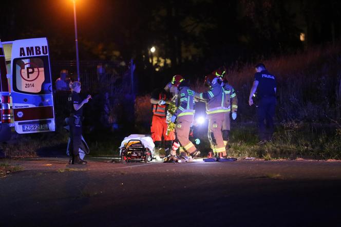 Horror w Świnoujściu. 30 latek  płonął wybiegając z lasu. W panice zdejmował ubrania