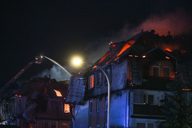 Pożar w Ząbkach.