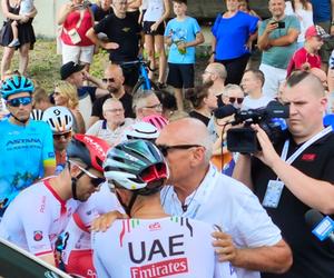 Tour de Pologne w Katowicach. Kolarze bawią się z kibicami