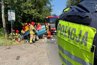 Wypadek na ul. Maczkowskiej w Sosnowcu. Zderzyły się dwa pojazdy. Są ranni