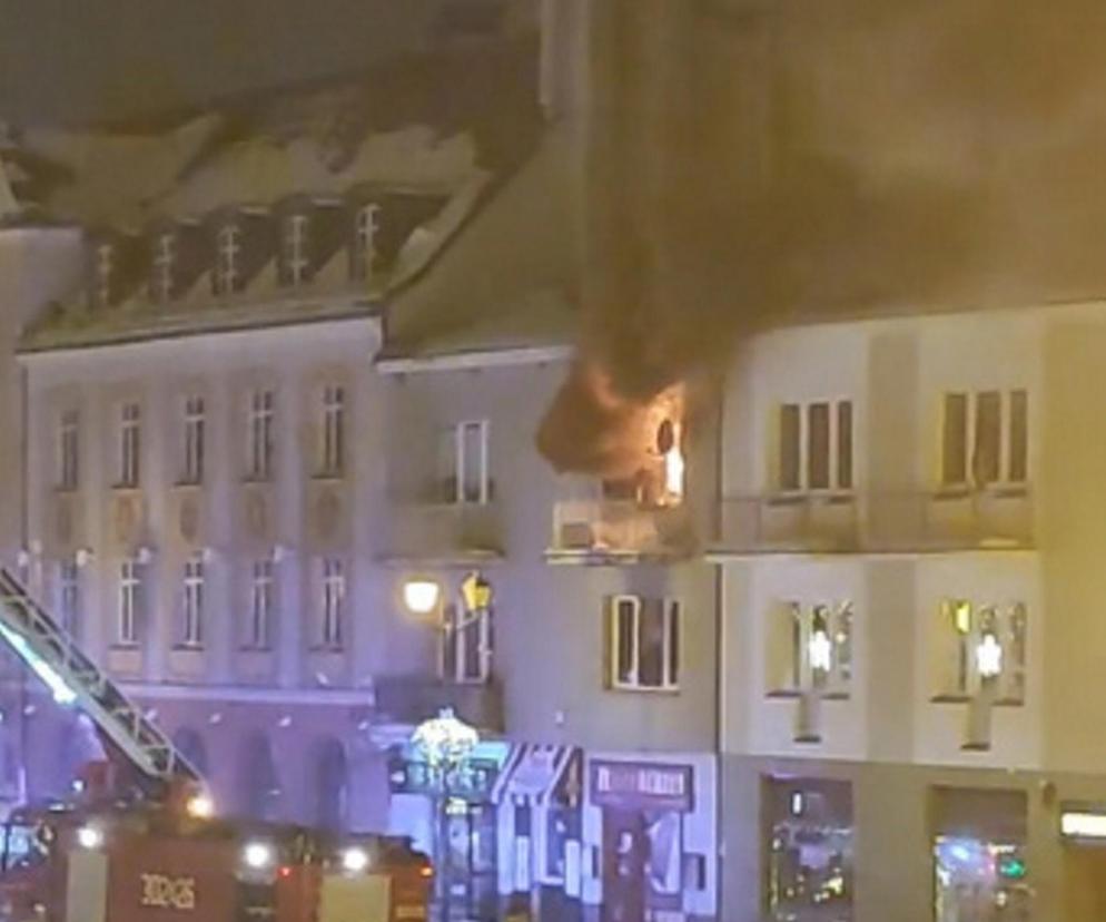 Pożar mieszkania w centrum Białegostoku