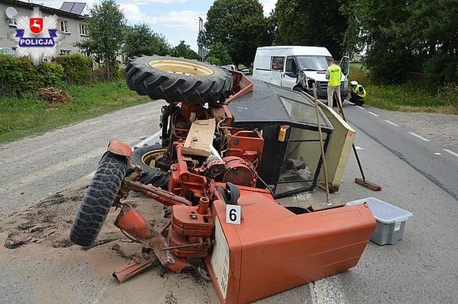 wypadek traktorzysty