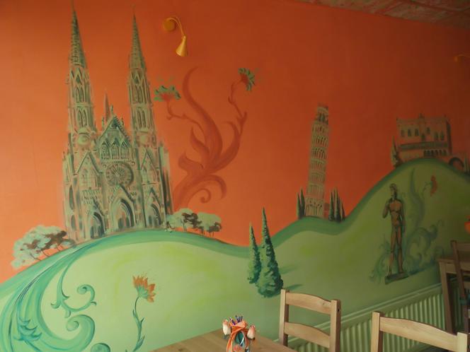 Artystyczne malowanie ścian, freski, murale, iluzj
