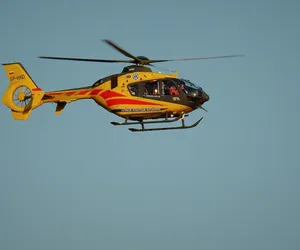 Wypadek w Koziegłowach. Helikopter zabrał 12-letniego chłopca 