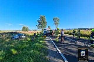 Zderzenie trzech osobówek w Białce Tatrzańskiej. Są poszkodowani