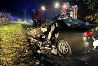 Młody kierowca wyprzedzał na trzeciego