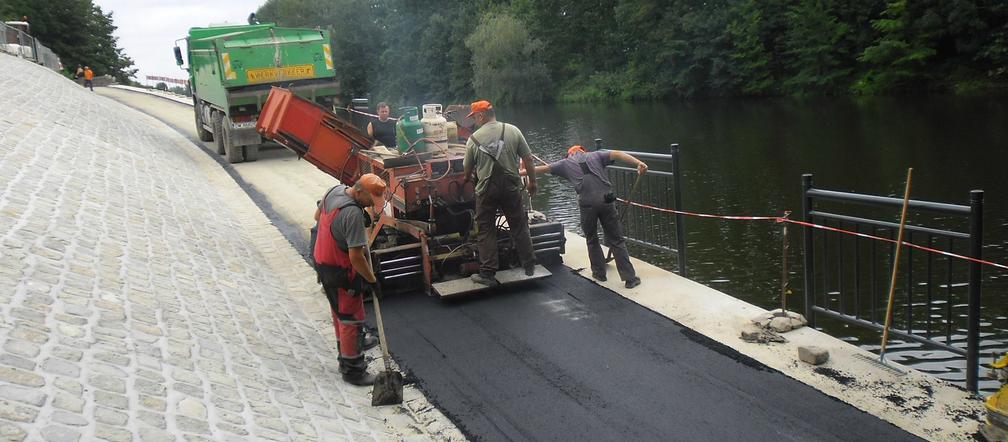 Prace pod mostem Szzczytnickim na finiszu