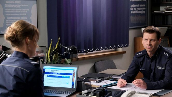 M jak miłość odc. 1873. Natalka (Dominika Suchecka), Adam Karski (Patryk Szwichtenberg)