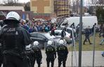 Tychy: Zadyma podczas meczu GKS Tychy - Ruch Chorzów. Policja zatrzymała dwie osoby [ZDJĘCIA]
