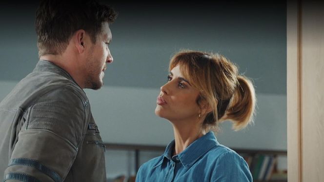 M jak miłość odc. 1850. Kama (Michalina Sosna), Marcin (Mikołaj Roznerski) 