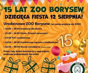 ZOO Borysew świętuje 15. urodziny! Zapowiada się niezapomniana impreza