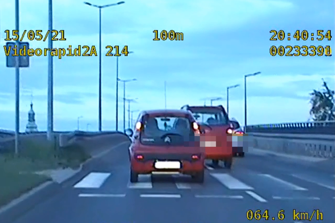 Kolejny pirat drogowy w rękach policji.  Popisał się brawurą na wiadukcie