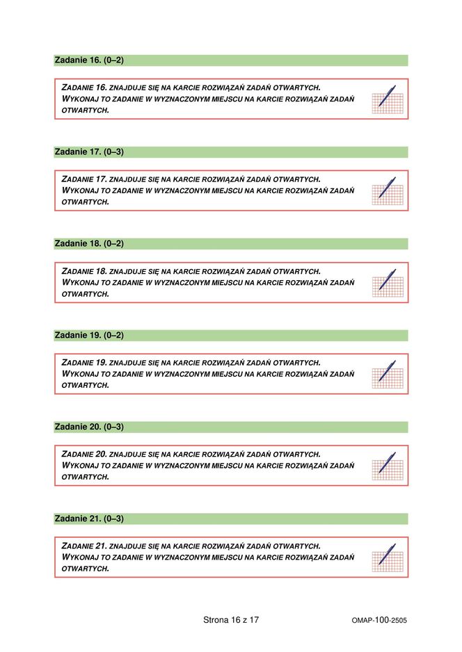 Egzamin ósmoklasisty 2025 - matematyka
