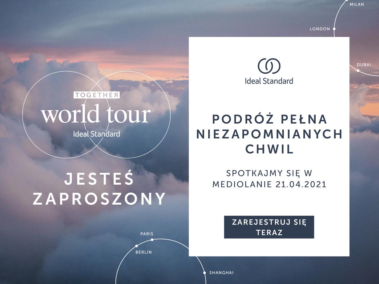 TOGETHER WORLD TOUR – interaktywne spotkania IDEAL STANDARD 