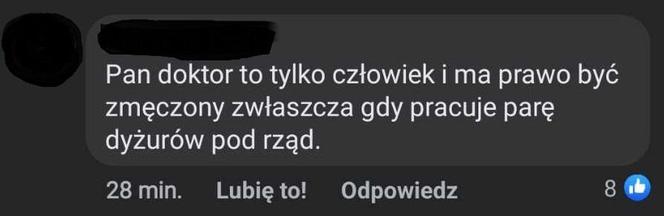 Ktoś udostępnił zdjęcie śpiącego lekarza. Internauci są wściekli. "Trochę empatii"