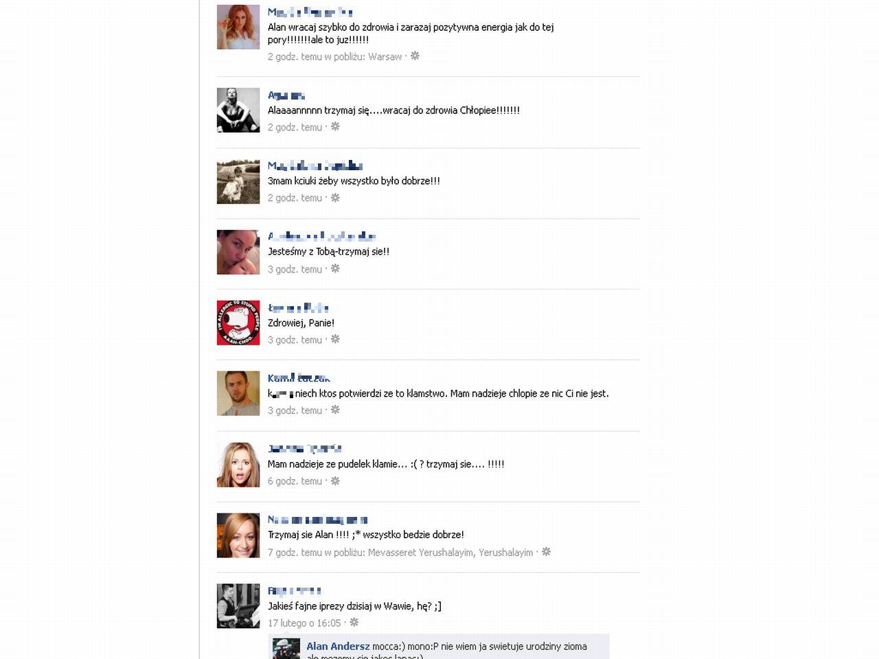 Facebook Andersza- ostatni post