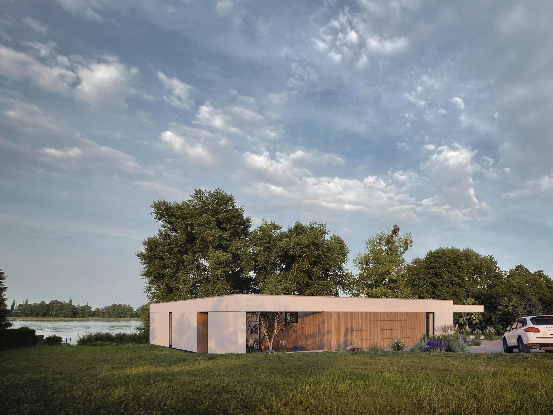 Dom horyzontalny AMJ Studio