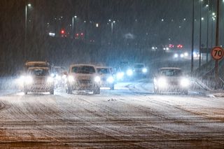 Intensywne opady śniegu w Szczecinie