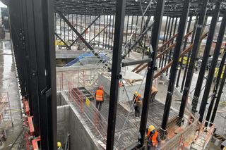 Prace budowlane na stacji kolejowej Warszawa Zachodnia